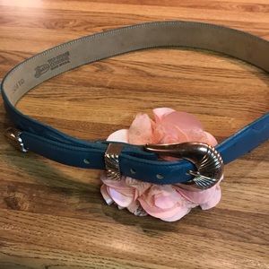 Turquoise Justin leather belt